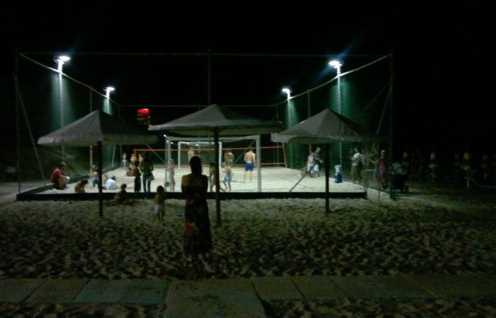 campo beach-volley illumintao Bagni Hermes Torrete di Fano